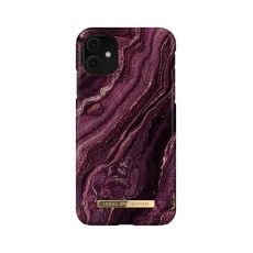 iDeal of Sweden Fashion AW20 Back Case priekš Apple iPhone 11 - Golden Plum - plastikāta aizmugures apvalks ar iebūvētu metālisku plāksni / bampers-vāciņš