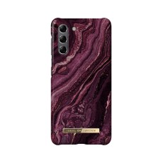 iDeal of Sweden Fashion AW20 Back Case priekš Samsung Galaxy S21 G991 - Golden Plum - plastikāta aizmugures apvalks ar iebūvētu metālisku plāksni / bampers-vāciņš