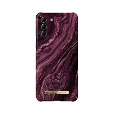iDeal of Sweden Fashion AW20 Back Case priekš Samsung Galaxy S21 Plus G996 - Golden Plum - plastikāta aizmugures apvalks ar iebūvētu metālisku plāksni / bampers-vāciņš