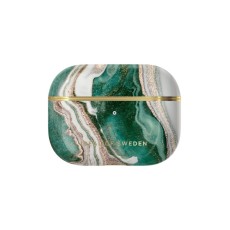 iDeal of Sweden Fashion Case priekš Apple Airpods Pro - Golden Jade Marble - plastikāta apvalks bezvadu austiņu lādēšanas ierīcei