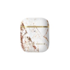 iDeal of Sweden Fashion Case priekš Apple Airpods - Carrara Gold - plastikāta apvalks bezvadu austiņu lādēšanas ierīcei