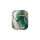 iDeal of Sweden Fashion Case priekš Apple Airpods - Golden Jade Marble - plastikāta apvalks bezvadu austiņu lādēšanas ierīcei