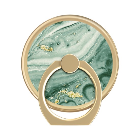 iDeal of Sweden Magnetic Ring Mount - Mint Swirl Marble - Universāls magnētisks gredzens-turētājs telefonam
