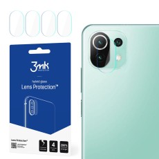 3MK Lens Protection (4 gab.) Hybrid Tempered Glass / Film camera protector priekš Xiaomi Mi 11 Lite / 11 Lite 5G NE - hibrīds aizmugurējās kameras aizsargstikls / aizsargplēve