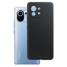 3MK Matt Case priekš Xiaomi Mi 11 - Melns - matēts silikona aizmugures apvalks / bampers-vāciņš