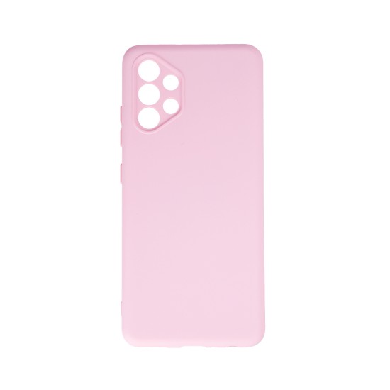 OEM Silicone Back Case (Microfiber Soft Touch) priekš Samsung Galaxy A12 A125 - Gaiši Rozā - matēts silikona aizmugures apvalks