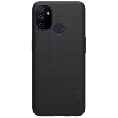 Nillkin Super Frosted Shield Matte PC Mobile Cover priekš OnePlus Nord N100 - Melns - plastikas aizmugures apvalks / bampers-vāciņš