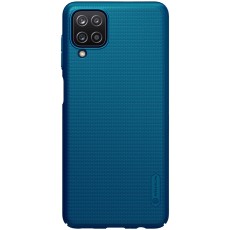 Nillkin Super Frosted Shield Matte PC Mobile Cover priekš Samsung Galaxy A12 A125 - Zils - plastikas aizmugures apvalks / bampers-vāciņš