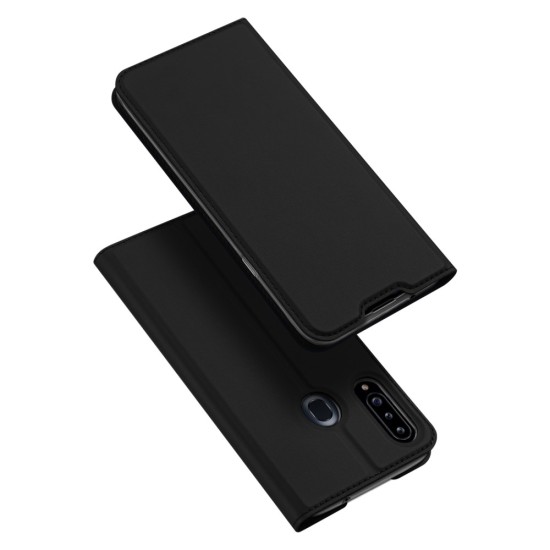 Dux Ducis Skin Pro series priekš Samsung Galaxy A20s A207 - Melns - sāniski atverams maciņš ar magnētu un stendu