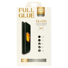 5D Full Glue HD 9H Tempered Glass protector priekš Apple iPhone 11 / XR - Melns - Ekrāna Aizsargstikls / Bruņota Stikla Aizsargplēve