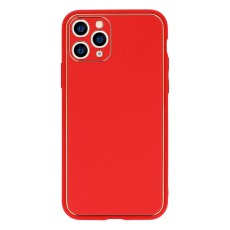Tel Protect Luxury Leather Back Case priekš Samsung Galaxy S21 Plus G996 - Sarkans - mākslīgās ādas apvalks / bampers-vāciņš