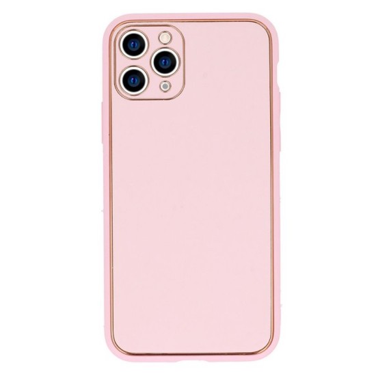 Tel Protect Luxury Leather Back Case для Apple iPhone 7 / 8 / SE2 (2020) / SE3 (2022) - Розовый - чехол-накладка из искусственной кожи / бампер-крышка