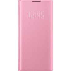 Samsung Original Led View Book Case priekš Samsung Galaxy Note 10 N970 - Rozā - sāniski atverams maciņš ar Led apgaismojumu
