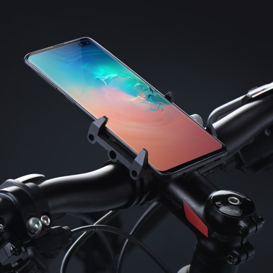 Gub G83 Universal Bike Phone holder - Melns - Universāls telefona turētājs uz velo / moto stūres