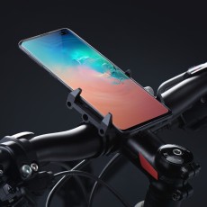 Gub G84 ABS Universal Bike Phone holder - Melns - Universāls telefona turētājs uz velo / moto stūres