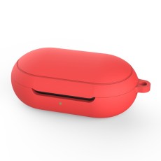 Silicone Protective Case with Hook priekš Samsung Galaxy Buds / Buds Plus - Sarkans - silikona apvalks ar karabīni bezvadu austiņu lādēšanas ierīcei