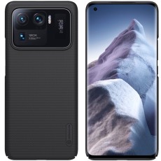 Nillkin Super Frosted Shield Matte PC Mobile Cover priekš Xiaomi Mi 11 Ultra - Melns - plastikas aizmugures apvalks / bampers-vāciņš
