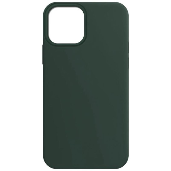 Forcell Silicone Case (Microfiber Soft Touch) priekš Samsung Galaxy A12 A125 - Zaļš - matēts silikona apvalks / bampers-vāciņš