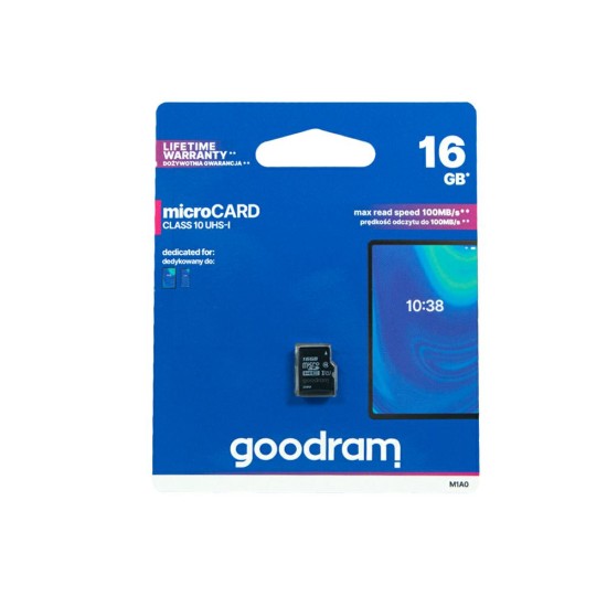 GoodRam 16GB Micro SDHC Card UHS-I class10 Atmiņas karte