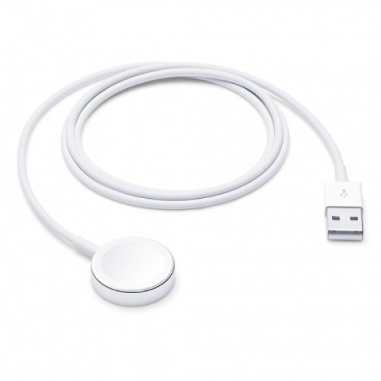 Apple 1m MX2E2ZM/A Magnetic USB Charging Cable priekš Apple Watch - magnētisks bezvadu USB lādētājs paliktnis