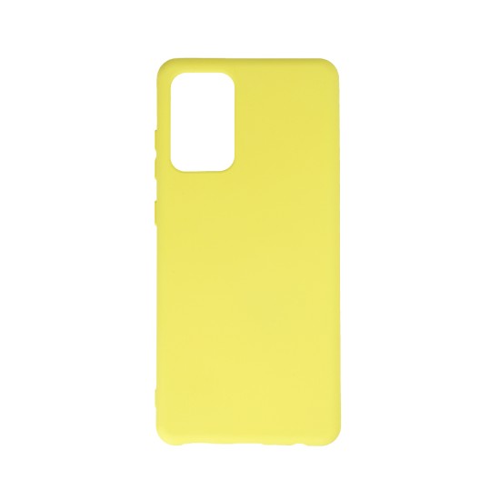 OEM Silicone Back Case (Microfiber Soft Touch) priekš Samsung Galaxy A32 4G A325 - Dzeltens - matēts silikona aizmugures apvalks