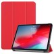 Tri-fold Stand PU Leather Smart Case priekš Apple iPad Pro 11 (2020 / 2021 / 2022) - Sarkans - sāniski atverams maciņš ar stendu