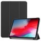 Tri-fold Stand PU Leather Smart Case priekš Apple iPad Pro 11 (2020 / 2021 / 2022) - Melns - sāniski atverams maciņš ar stendu