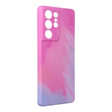 Forcell Pop Back Case priekš Samsung Galaxy S21 Ultra G998 - Rozā - silikona aizmugures apvalks / bampers-vāciņš