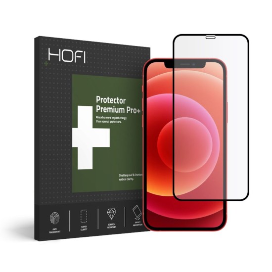 Hofi Premium Pro+ 9H Full Glue Tempered Glass Screen Protector priekš Apple iPhone 12 / 12 Pro - Ekrāna Aizsargstikls / Bruņota Stikla Aizsargplēve