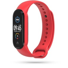 Tech-Protect Iconband priekš Xiaomi Mi Smart Band 6 - Sarkans - silikona siksniņa viedpulksteņiem