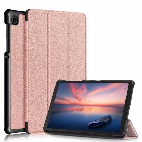 Tech-Protect Smart Case priekš Samsung Galaxy Tab A7 Lite T220 / T225 - Rozā Zelts - sāniski atverams maciņš ar magnētu un stendu