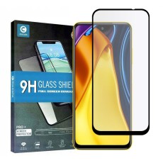 Mocolo TG+ Full Glue Tempered Glass screen protector priekš Xiaomi Redmi Note 10 5G / Poco M3 Pro - Melns - Ekrāna Aizsargstikls / Bruņota Stikla Aizsargplēve