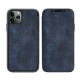 Eco Leather Book Case priekš Apple iPhone 12 / 12 Pro - Tumši Zils - mākslīgās ādas maciņš ar magnētu / sāniski atverama grāmatiņa