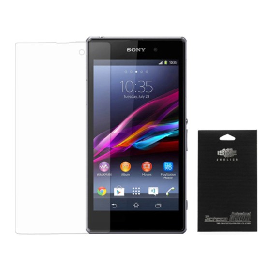 Caurspīdīgs LCD Screen Protector for Sony Xperia Z1 C6902 / C6903