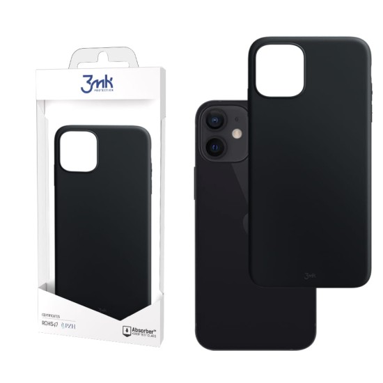3MK Matt Case для Apple iPhone 13 - Чёрный - матовая силиконовая накладка / бампер-крышка