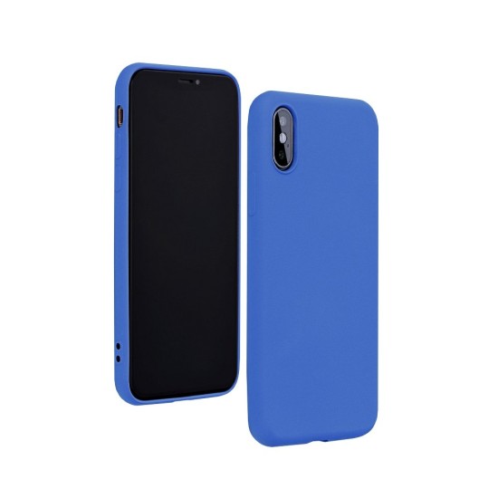 Forcell Silicone Lite Back Case priekš Xiaomi Redmi Note 10 Pro - Zils - matēts silikona aizmugures apvalks / vāciņš