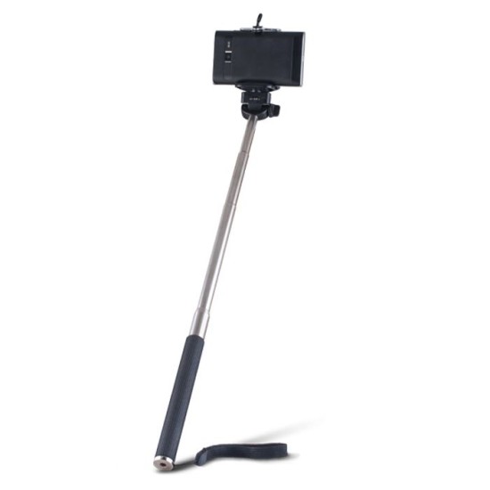Forever MP-300 Selfie Stick 95cm - Melns - Selfie monopod Teleskopisks Universāla stiprinājuma statīvs