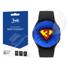 3MK Watch Protection FlexibleGlass (3 gab.) Hybrid Tempered Glass / Film priekš Samsung Galaxy Watch 4 44mm - hibrīds ekrāna aizsargstikls / aizsargplēve