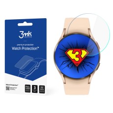 3MK Watch Protection FlexibleGlass (3 gab.) Hybrid Tempered Glass / Film priekš Samsung Galaxy Watch 4 40mm - hibrīds ekrāna aizsargstikls / aizsargplēve
