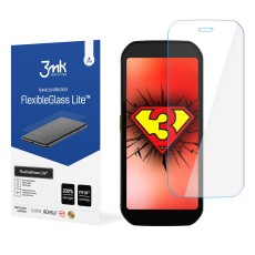 3MK FlexibleGlass Lite Hybrid Tempered Glass / Film protector priekš CAT S42 H Plus - hibrīds ekrāna aizsargstikls / aizsargplēve