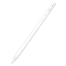 Baseus (ACSXB-B02) Active Capacitive Pen Touch Screen Stylus Drawing - Universāls vadības kociņš - Balts - pildspalva priekš ekrāniem (Apple Pencil MK0C2ZM/A / Samsung S Pen EJ-PT860BJEGWW analogs)