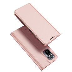 Dux Ducis Skin Pro series priekš Xiaomi Redmi Note 10 Pro - Rozā Zelts - sāniski atverams maciņš ar magnētu un stendu
