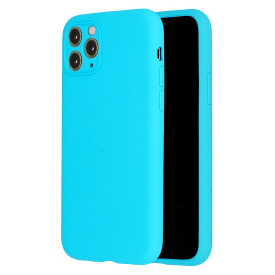 Vennus Silicone Lite Back Case priekš Apple iPhone 12 - Gaiši Zils - silikona aizmugures apvalks / bampers-vāciņš