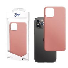 3MK Matt Case priekš Apple iPhone 11 Pro - Rozā - matēts silikona aizmugures apvalks / bampers-vāciņš