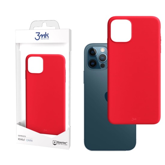 3MK Matt Case для Apple iPhone 12 / 12 Pro - Красный - матовая силиконовая накладка / бампер-крышка