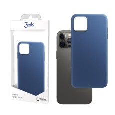3MK Matt Case priekš Apple iPhone 12 Pro Max - Zils - matēts silikona aizmugures apvalks / bampers-vāciņš