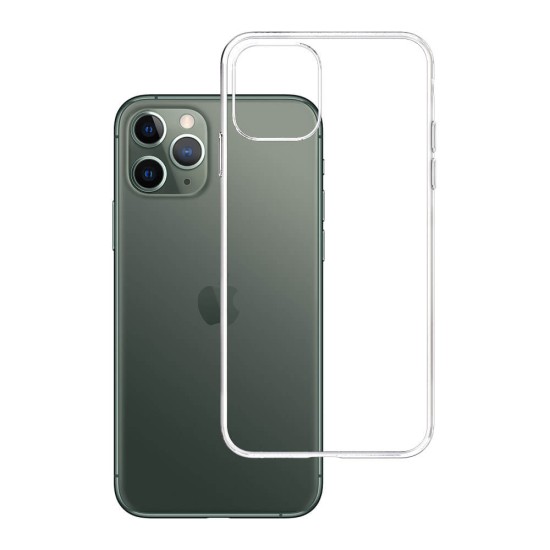 3MK Clear Case priekš Apple iPhone 11 Pro - Caurspīdīgs - silikona aizmugures apvalks / bampers-vāciņš