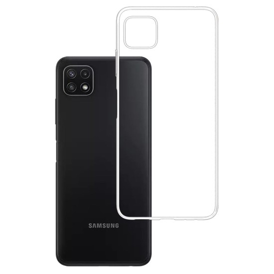 3MK Clear Case priekš Samsung Galaxy A22 5G A226 - Caurspīdīgs - silikona aizmugures apvalks / bampers-vāciņš