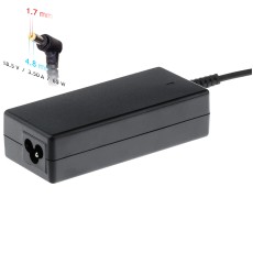 Akyga AK-ND-09 18.5V / 3.5A 65W 4.8 x 1.7 mm Laptop Power Supply Adapter priekš LG / HP / Compaq - barošanas bloks / tīkla lādētājs portatīvajiem datoriem