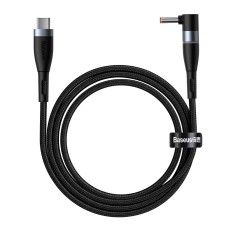 Baseus 2M Zinc Magnetic 5A 100W Type-C to 4.0 x 1.7 mm Laptop power cable priekš Lenovo - Melns - lādēšanas kabelis / vads portatīvajiem datoriem